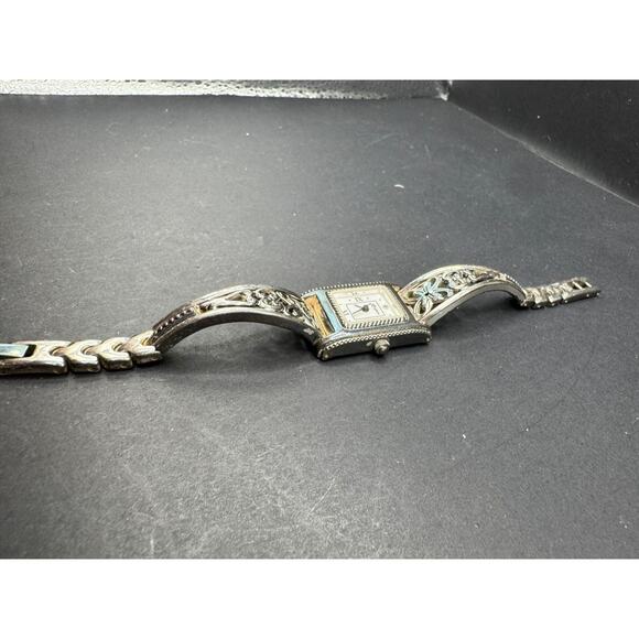 Brighton Hamilton Silver Tone Butterfly Metal Band Ladies Wrist Watch White Dial main image 7